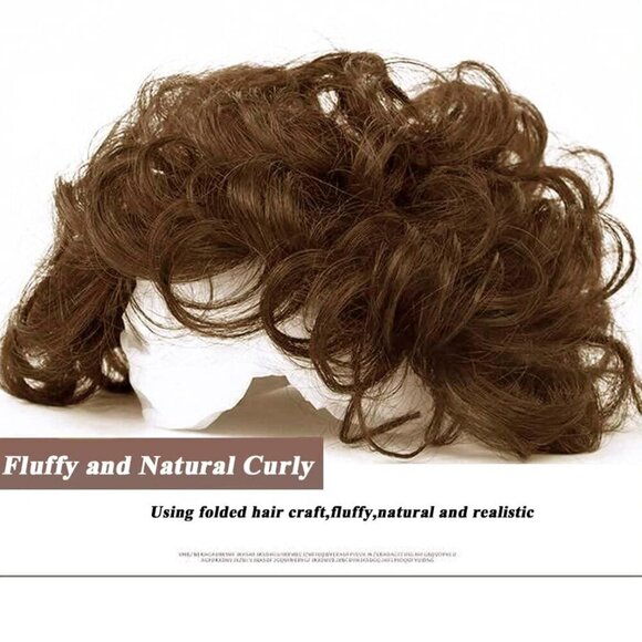 Women Human Hair Topper Clip-in Curly Hairpiece Thinning Hair Cover main image 4
